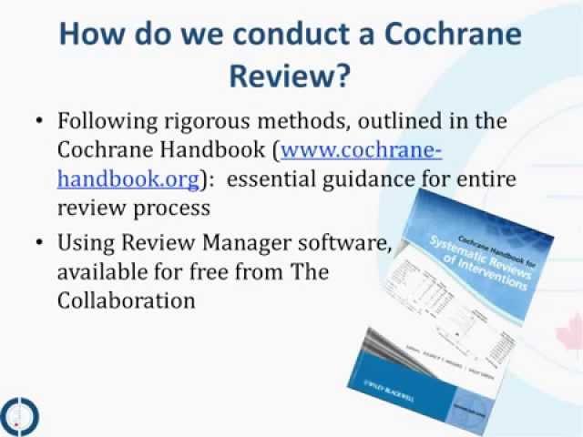 The Steps of a Cochrane Review: an Overview