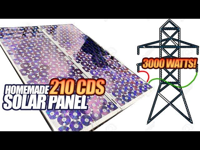 I Turn CD / DVD into a Powerful 3000w Photovoltaic Solar Panel