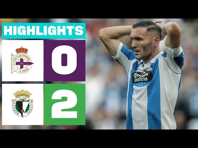 RC DEPORTIVO 0 - 2 BURGOS CF | HIGHLIGHTS LALIGA HYPERMOTION