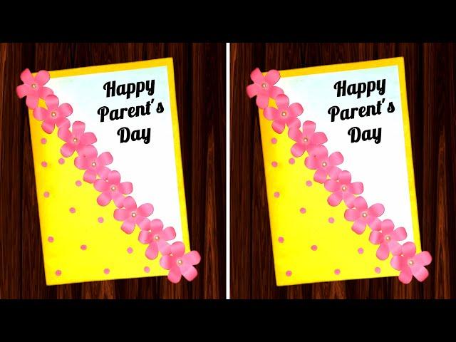 DIY - Parents Day Card | Handmade Card for Parents Day | Easy & beautiful card for parent's day