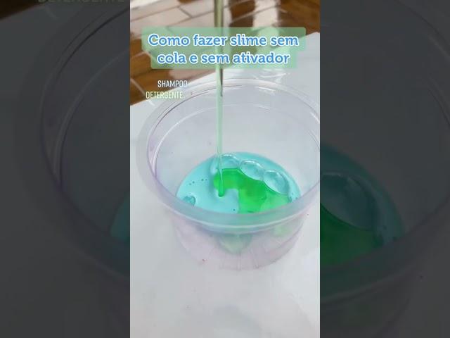 como fazer slime sem cola e ativador