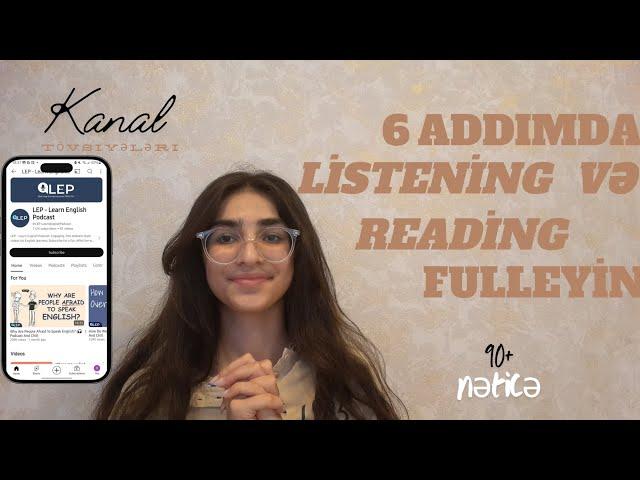 Listening Və Reading'i 6 addımda gücləndirin!️,hekayələr,cəhdlərr/ Yagut Rzaeva