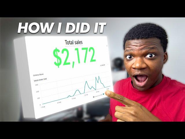 Beginner Dropshipper Makes His First $2000