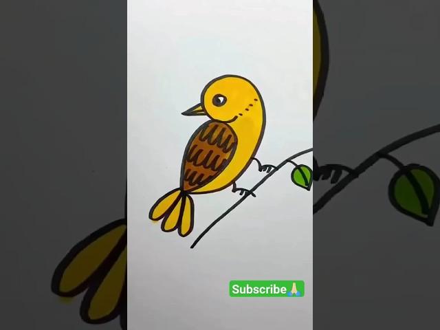 bird cute drawing #drawingskill #viral #artwork #drawing #shiksha #shorts