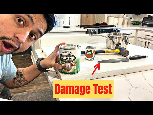 Durability?! Rustoluem Countertop Coating Test Shows How durable It Is | My Personal Review