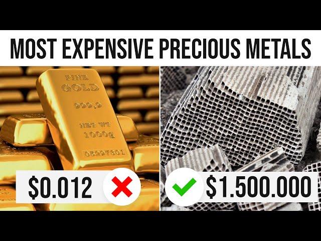 Top 10 Most Expensive Precious Metals in the World!