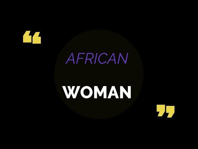 RG:  African woman / (official audio)