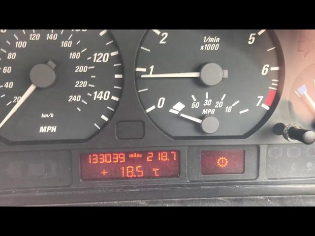 BMW E46 Cog Warning Light Re-Set