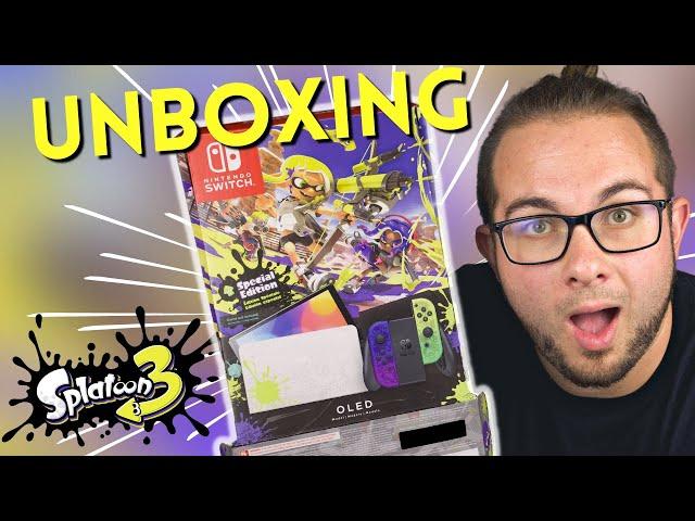 UNBOXING Nintendo Switch OLED Splatoon 3 Edition! | First Impression and Overview