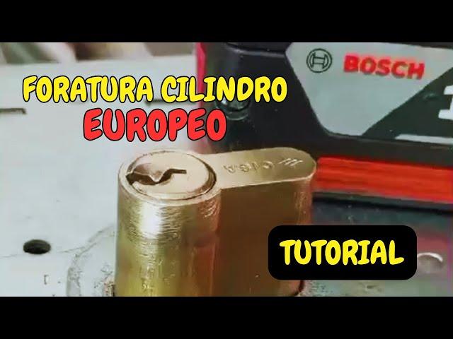 Come FORARE un CILINDRO Europeo - Tutorial Fabbro