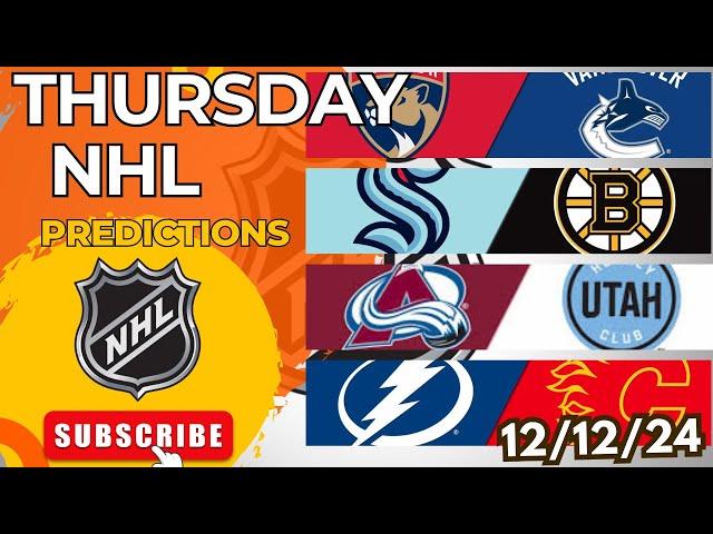 NHL Picks & Predictions Today 12/12/24 | NHL Picks Today 12/12/24 | Best NHL Bets