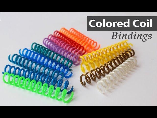 Special-Order Colored Spiral Coil Bindings | Binding101.com