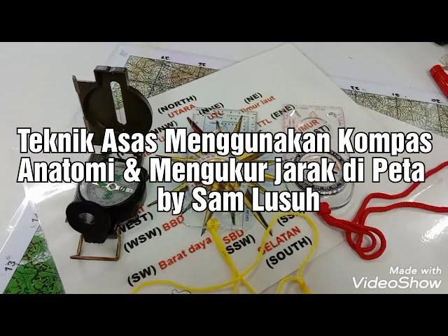 Teknik Asas Menggunakan Kompas, Anatomi Kompas dan Mengukur Jarak Di Peta