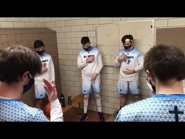 Good words and a prayer in All Saints’ pregame lockerroom