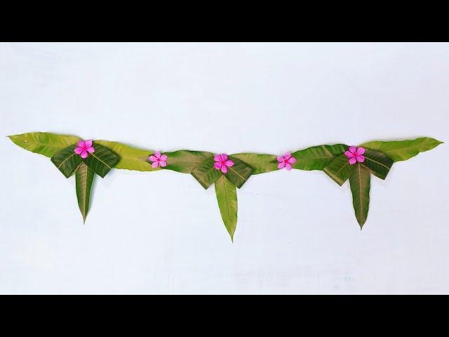 Mango leaf decoration ideas | Mango leaf craft | Mango leaf toran