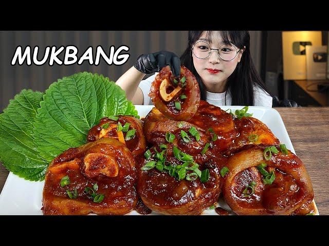 ASMR | SUB | SPICY BRAISED BEEF FEET MUKBANG | COOKING & EATING SOUNDS