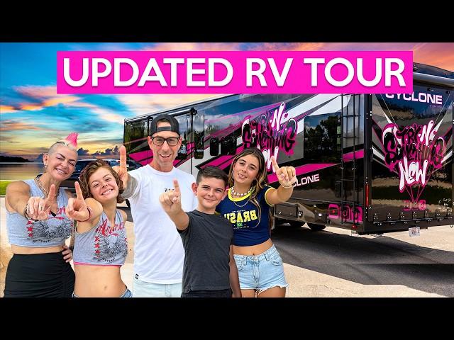 ONE YEAR IN OUR NEW RV: RV TOUR with Surprising Upgrades! Heartland Cyclone 4006