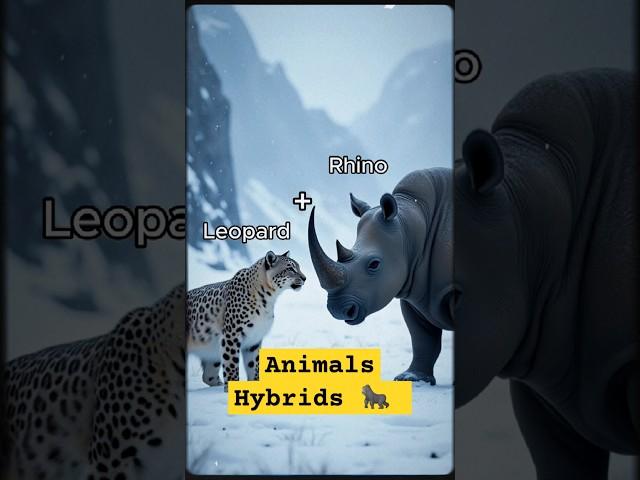 Animal Hybrids.. Which One Your Favourite..??  #shorts #animals #ai