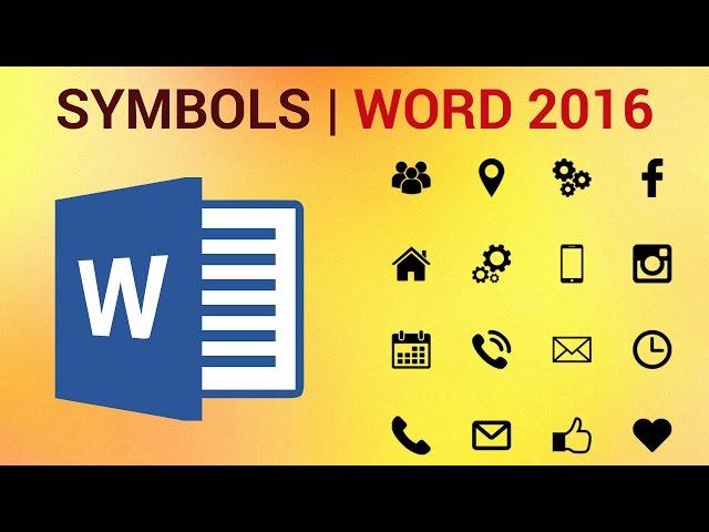 How to Type and Insert Symbols and Special Characters in Word 2016