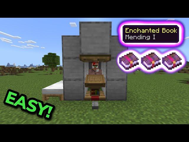 EASIEST WAY TO GET MENDING ENCHANTED BOOKS in Minecraft Bedrock (MCPE/Xbox/PS/Switch/PC)