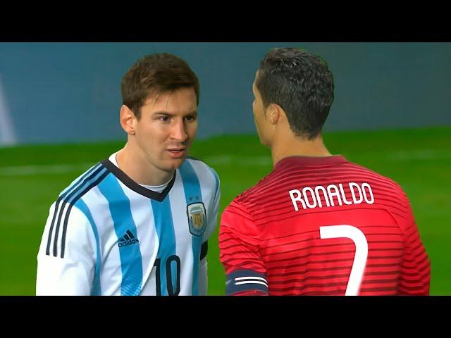 When Cristiano Ronaldo Meets Lionel Messi for the First Time at National Level