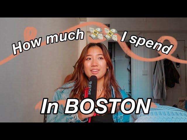 What I spend in a week in Boston as a ~college student~ 