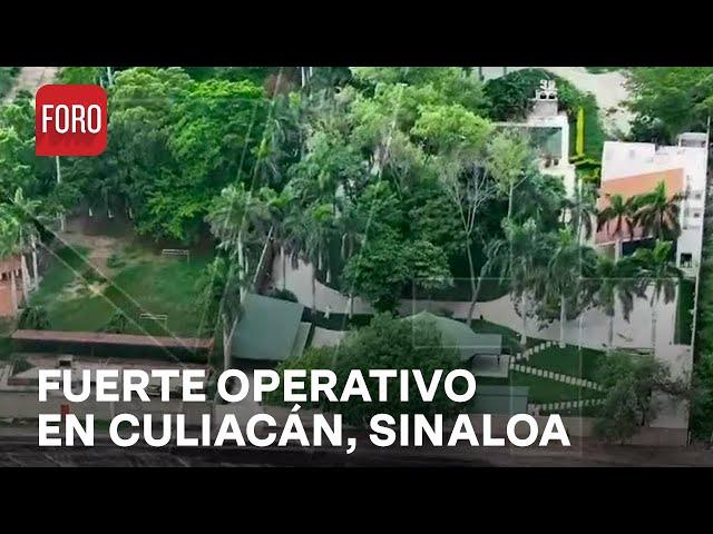 Autoridades despliegan fuerte operativo en Culiacán, Sinaloa -Las Noticias