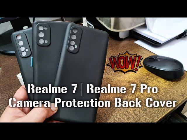 Realme 7 | Realme 7i  | Realme 7 Pro Camera Protector Design Silicon Back Case Cover