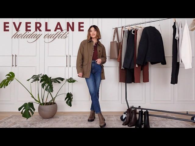 EVERLANE FALL TRY ON HAUL | Casual holiday outfit ideas - best leather boots for fall and winter!