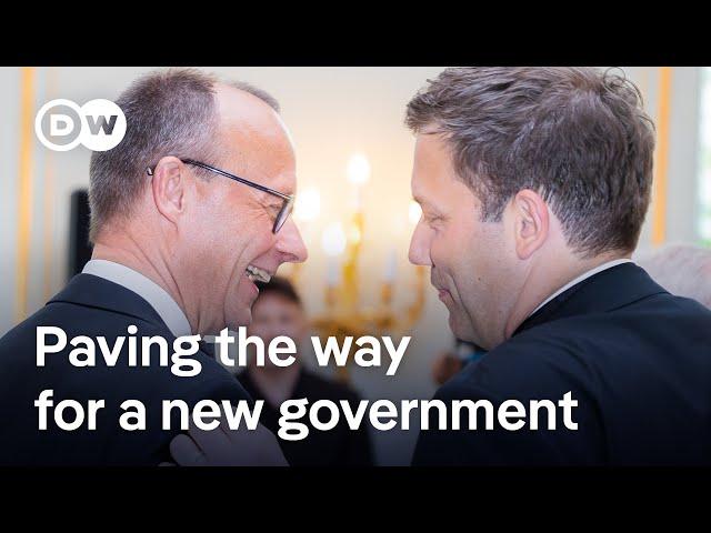 Germany's Conservatives and Social Democrats begin talks to form a new government | DW News