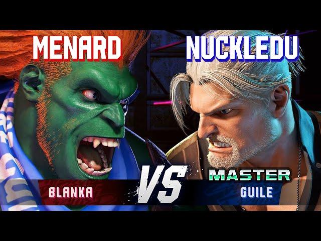 SF6 ▰ MENARD (Blanka) vs NUCKLEDU (Guile) ▰ High Level Gameplay