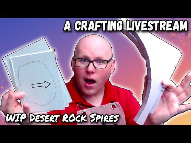 Desert Rock Spires - Art Jeremiah Crafting Live Stream