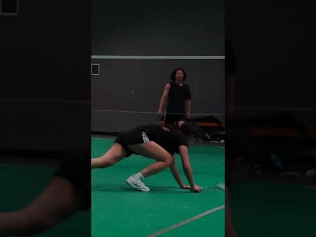 Badminton 1v1 for hotpot... #shorts