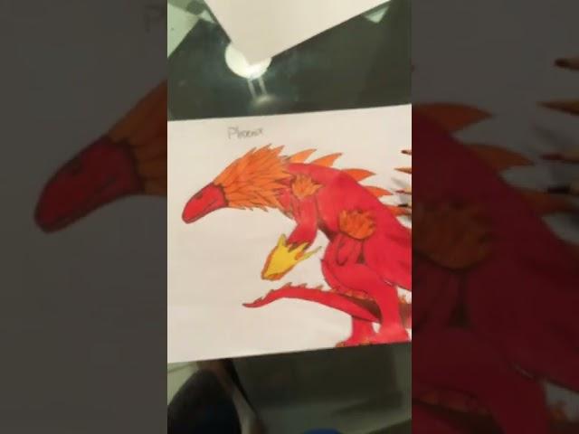 #phoenix #kaiju #godzilla #shorts #art #drawing #creatureart