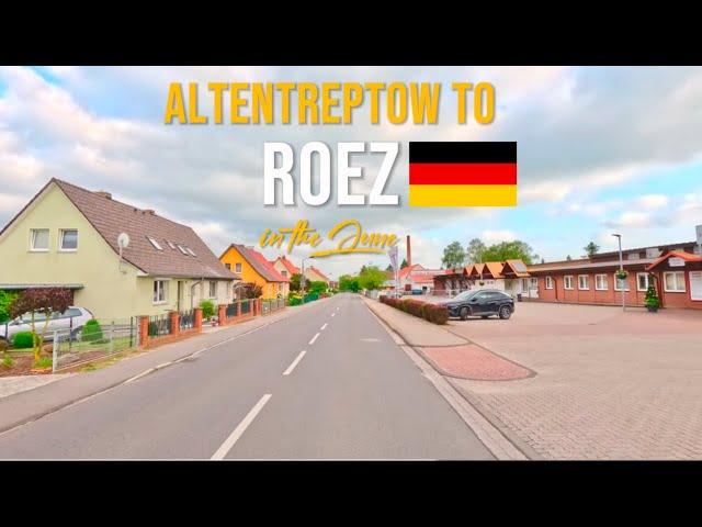 Driving in Germany  from Altentreptow to Roez in June 2024