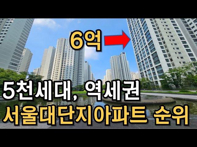 서울 대단지 아파트 순위 TOP 9 [부동산 전망 부동산 하락 부동산 폭락 서울 아파트 매매 투자 GTX]