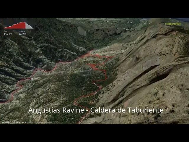 Angustias Ravine - Caldera de Taburiente ∆ hiking trails ∆ 3d-trail.com/spain/