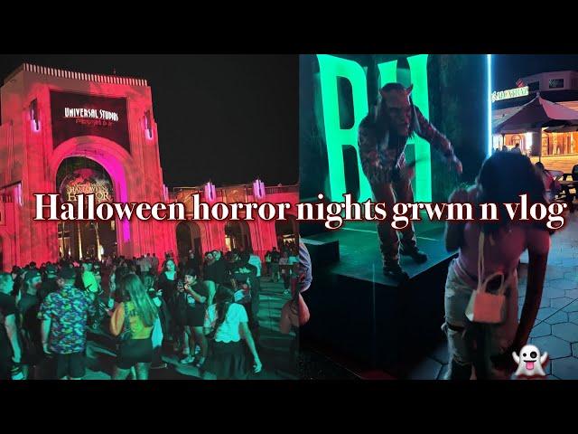 HALLOWEEN HORROR NIGHTS GRWM N VLOG