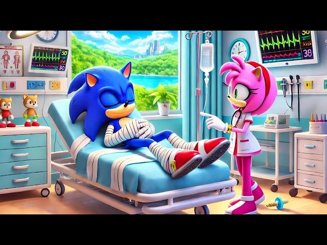 SONIC Please Don't Leave Us Alone! AMY Please Help Him | Sad Story | Sonic The Hedgehog 3 Animation