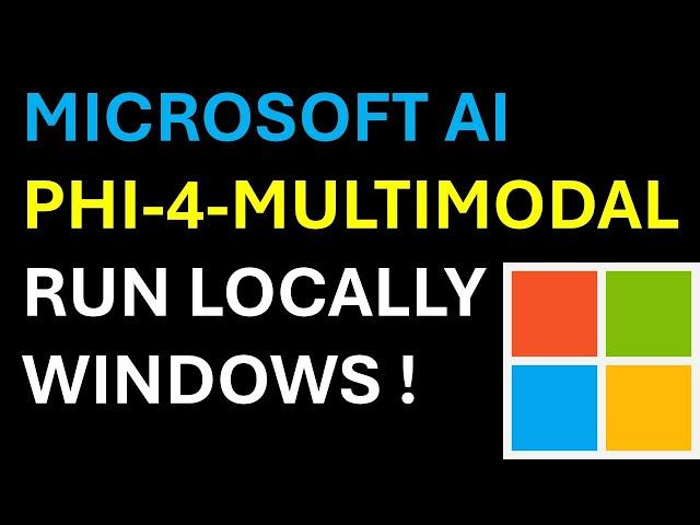 Phi-4-Multimodal on Windows - Best Multimodal AI Model - Install and Run Locally on Windows