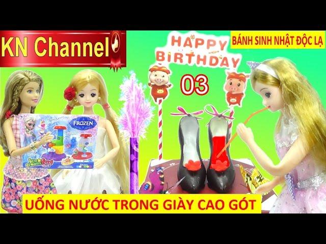 KN Channel tổ chức tiệc sinh nhật tháng 3 UỐNG NƯỚC TRONG ĐÔI GIÀY CAO GÓT CHOCOLATE cực lạ