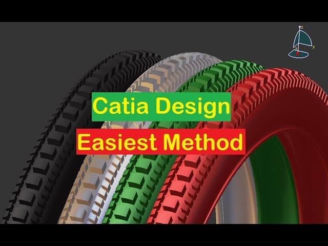 Catia V5 Tutorial Beginner Tyre Design Trick Bicycle