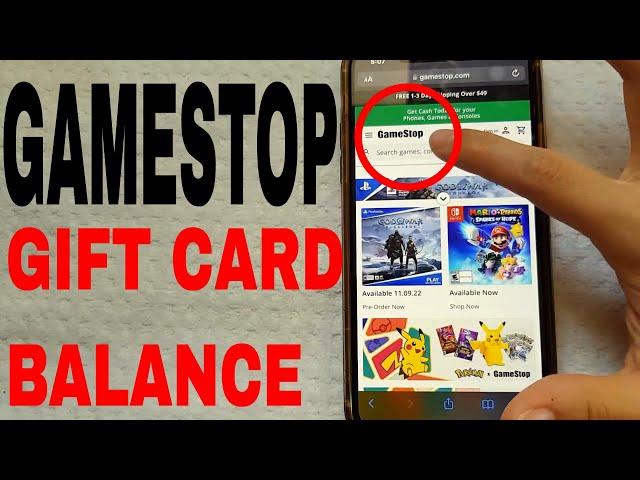   How To Check GameStop Gift Card Balance Online 