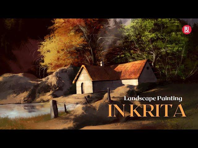 Landscape Painting In KRITA | Digital Painting