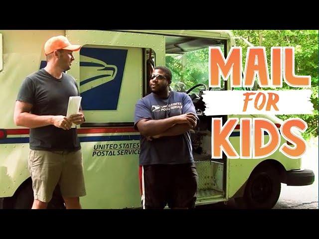 How-to Send a Letter  & How the Mail Works  (w/ Mail Truck Tour) for Kids!! (feat. CJ the Mailman)