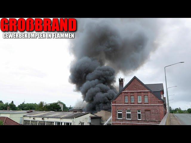 [GROßBRAND IN RATINGEN!] - Gewerbekomplex in Flammen - Massive Rauchentwicklung - Großeinsatz -