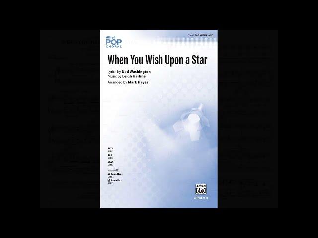 When You Wish Upon a Star (SAB) arr. Mark Hayes – Score & Sound