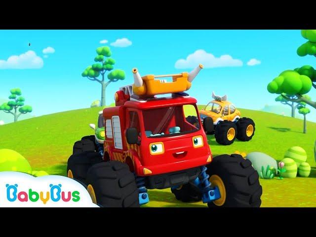 Make Friends with Monster Cars | Hello Song | Be a Polite Kid | BabyBus