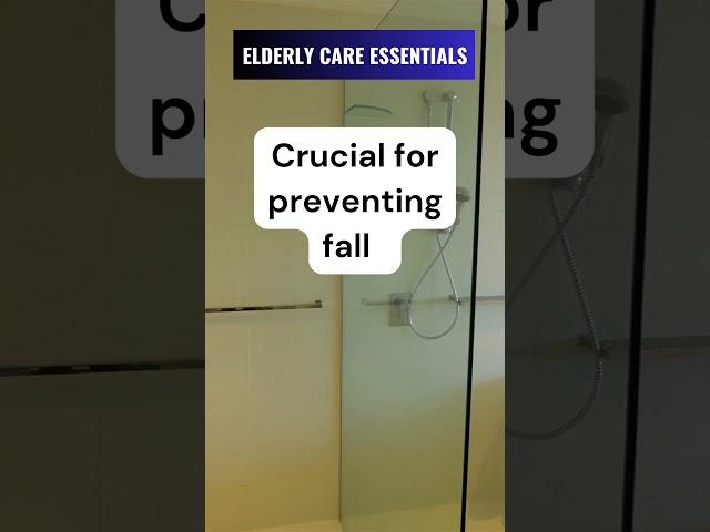 Ensuring Bathroom Safety for Seniors  #agingparents #elderlycare #seniorsafety #antislipmat