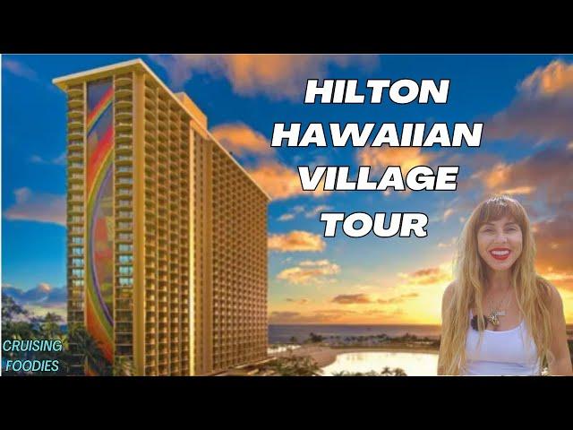 Hilton Hawaiian Village Waikiki Beach Full Tour             #hawaii #travel #food #travelvlog #beach